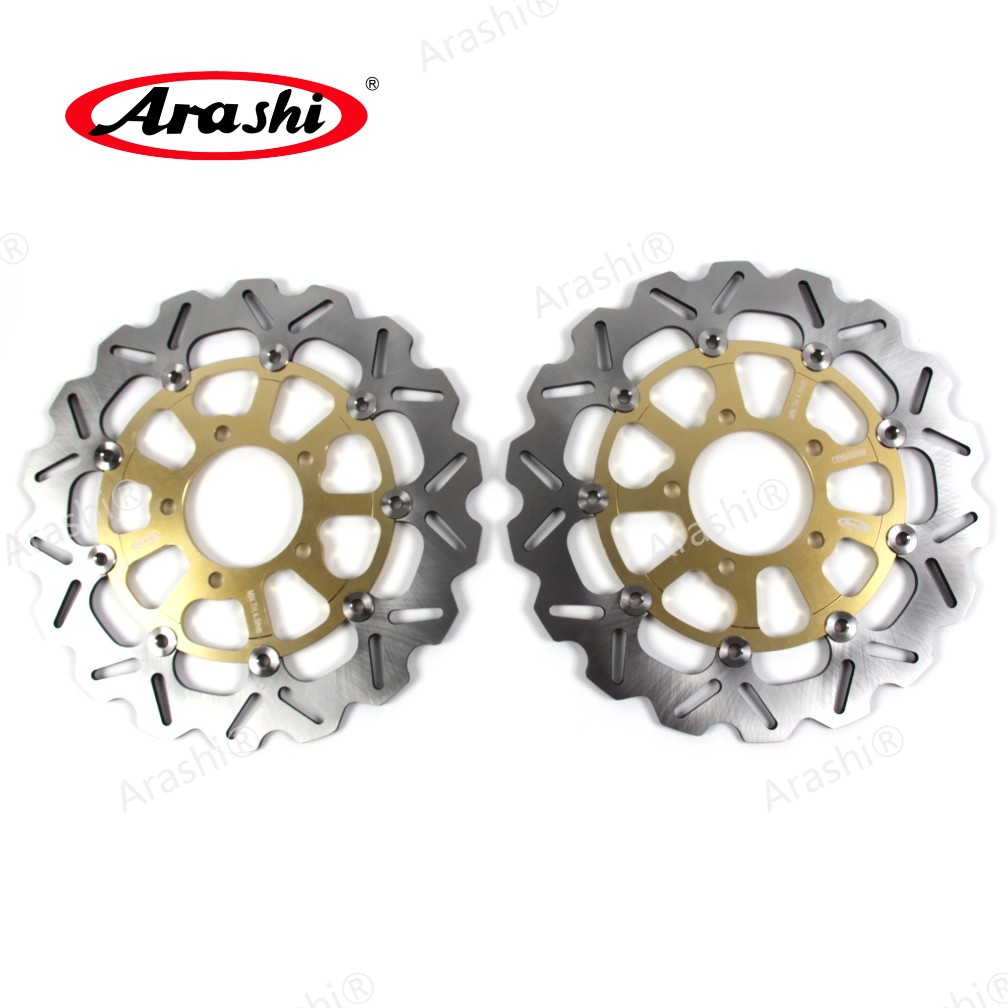 Arashi 310mm / 220mm For KAWASAKI NINJA ZX10R ZX-10R ZX 10R 2008 - 2015 CNC Floating Front Rear Brake Discs Rotors 2009 2010