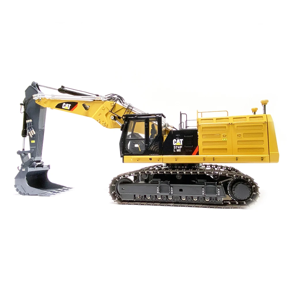 Three-section Boom 1/14 374F Remote Control Excavator Model Full Metal Excavator Model To Send Hydraulic Claw