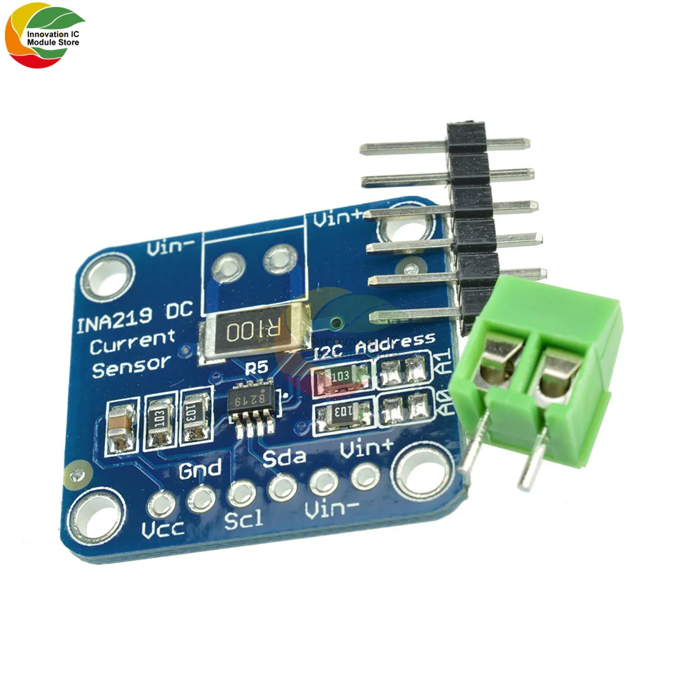 Ziqqucu INA219 DC Current Power Supply Sensor Breakout Board Module Sensor Module I2C interface For Arduino DIY DC INA219B