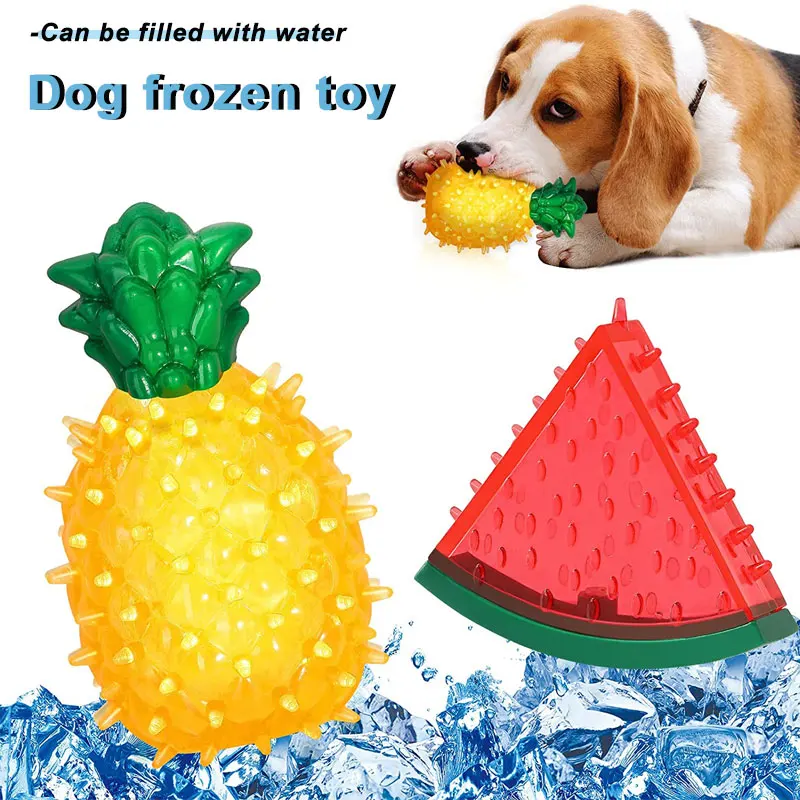 

Dogs Ice Chewing Toys with Water Pet Product for Medium Dogs Fruit Shape Clean Teeth Dog Accessories for Small Dogs Dropshipping