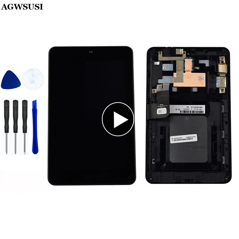 for Asus MeMO Pad HD7 ME173 ME173X K00B (LCD FOR LG Version) LCD Display Panel Screen Touch Screen Digitizer Assembly with Frame