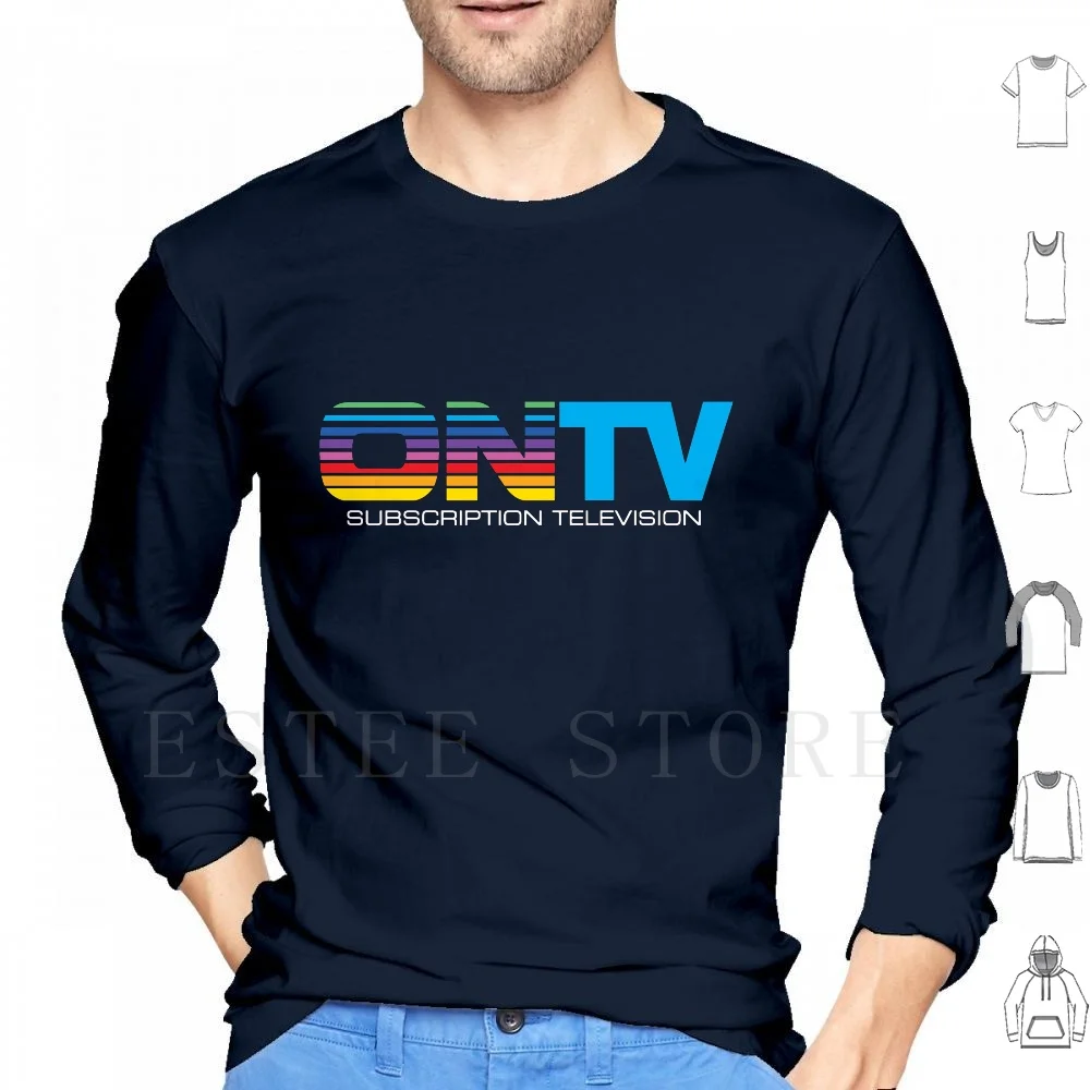On Tv Subscription Tshirt Defunct Tv Service Hoodies Cable Tv Satellite Pay Tv 1980s Video Scrambled Uhf