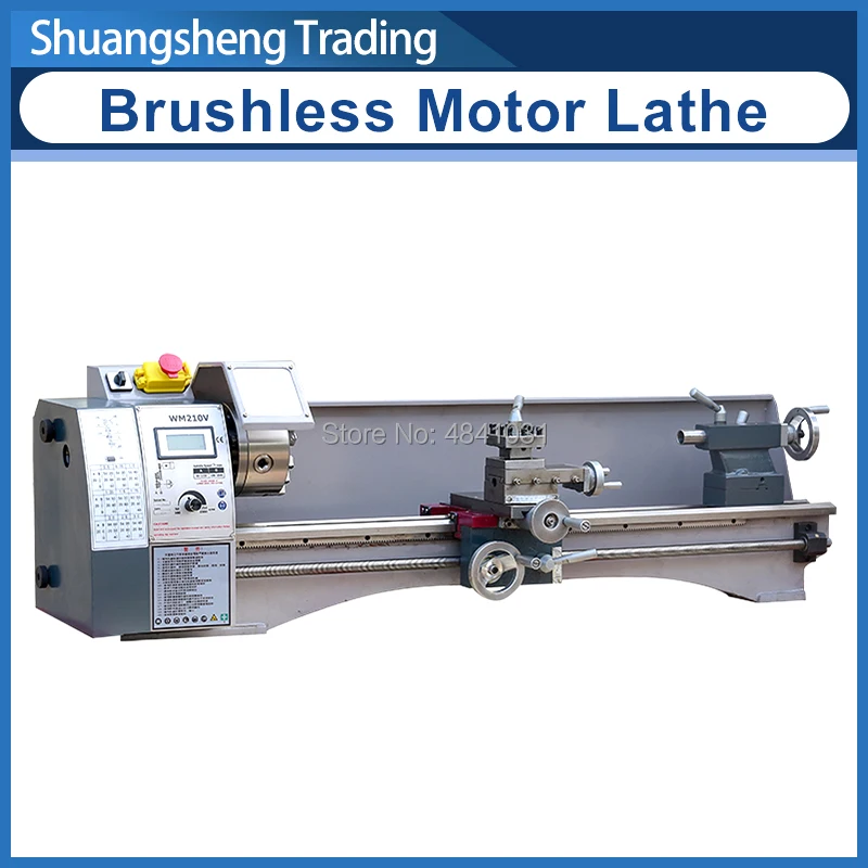 

WM210L (Extended WM210V) Metal Lathe 850W Brushless Motor All Steel Gear Lathe 800mm working length +125mm Chuck Lathe Machine