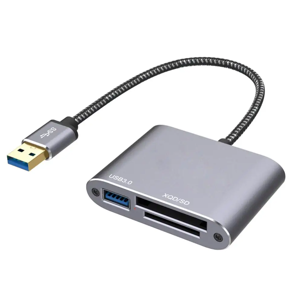 3 in1 USB 3 0 Multi functioXQD SD/TF Memory card reader High Speed Transfer M/G Series for Windows/Mac OS computer