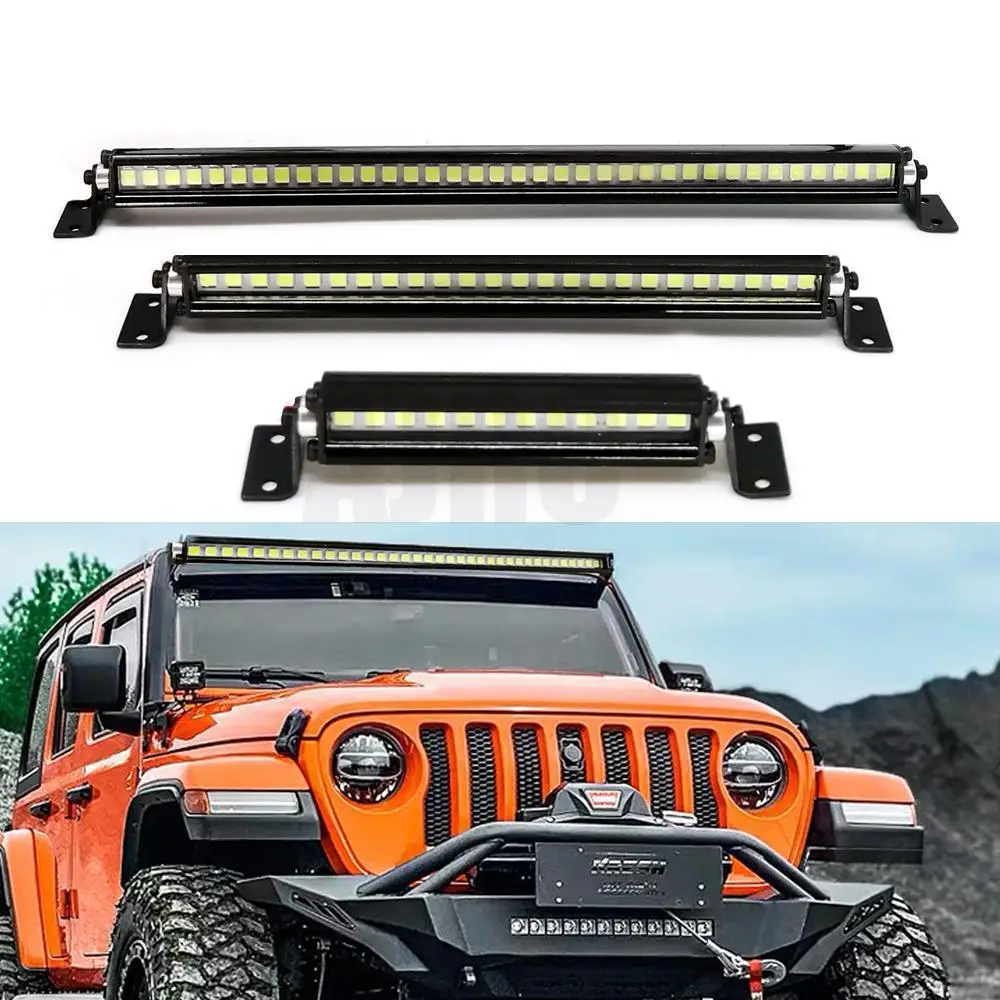 New Rc Car Roof Lamp 24-36 Led Light Bar For 1/10 Rc Crawler TRX4 Axial Scx10 90046/47 Yikong Scx24 Wrangler D90 Rubicon Body