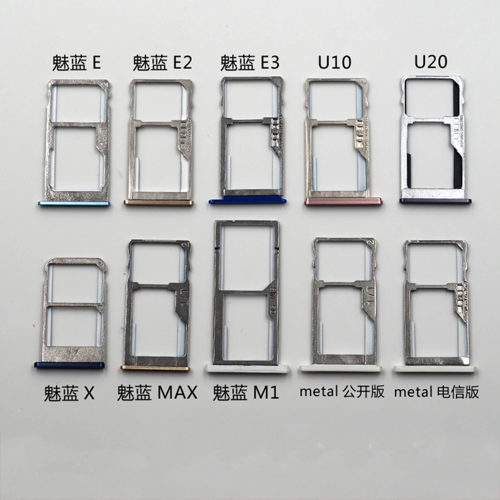 For Meizu Meilan U10 U20 Holder Slot SD  Dual&Single SIM Card Tray