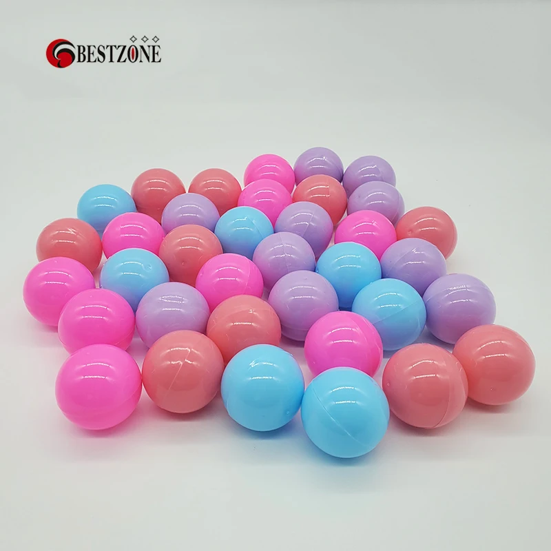 20 pz 38MM Macaron plastica colorata sorpresa palla capsule giocattolo vuoto può aprire per distributore automatico In Shilly Egg Balles disegno