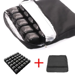 Wooeight 38X38cm Pressure Relief Air Cell Anti-Decubitus Inflatable Airbag Cushion With Bag For Office Home Wheelchair Soft