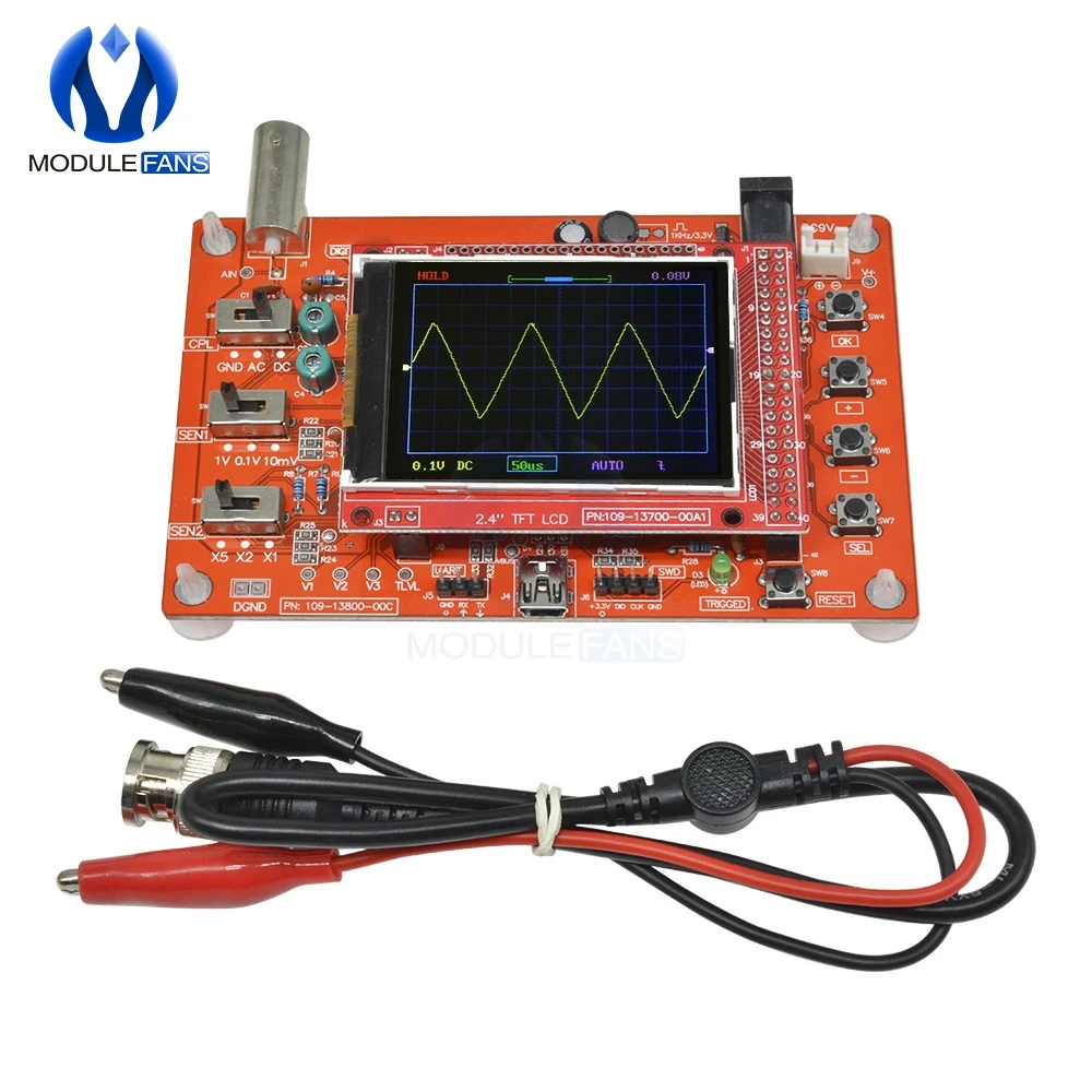 For DSO138 Digital Oscilloscope DIY Kit DIY Parts Oscilloscope Making Electronic Diagnostic-tool Learning Osciloscopio Set 1Msps