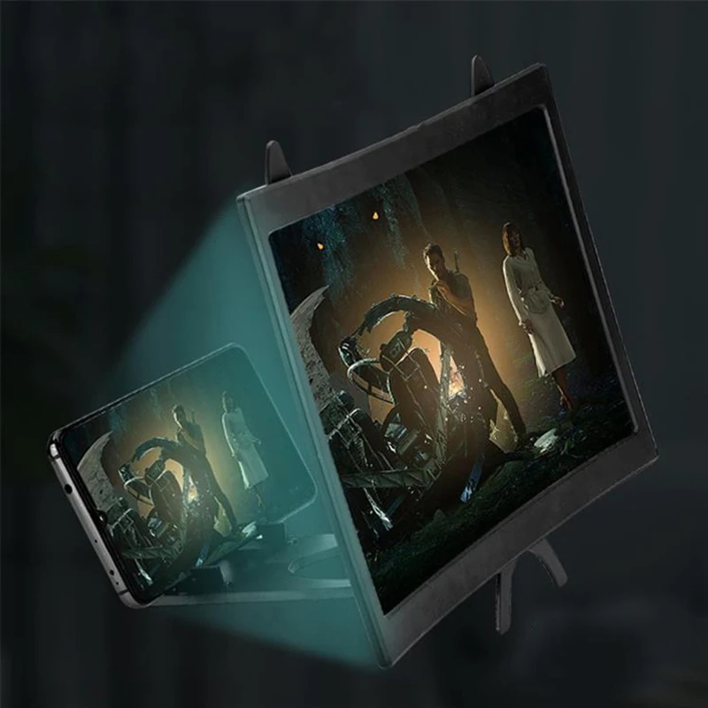 Screen Amplifier Desktop Phone Portable Holder Stand Screen Enlarger Projector for Any Smartphone Mobile Phone Holder