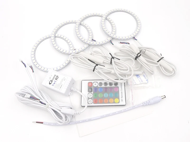 For Volkswagen VW Passat Facelift B5.5 RF Remote Bluetooth-Compatible APP Multi-Color RGB Led Angel Eyes Kit Halo Rings