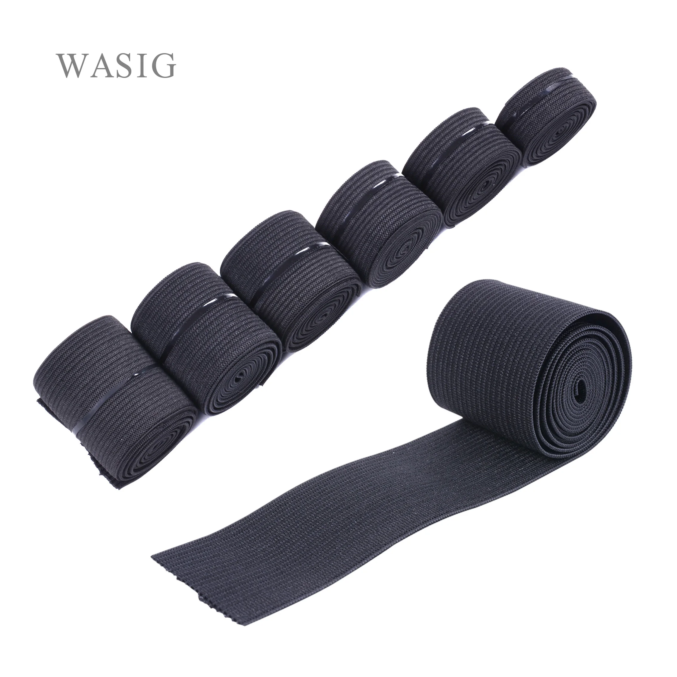 

6pcs/lot 1.1 yard Wig Elastic Band 15 25 35 40mm Knit Band Waistband Elastic for Wig and Hair Extension Thick Wide Elastic Bands