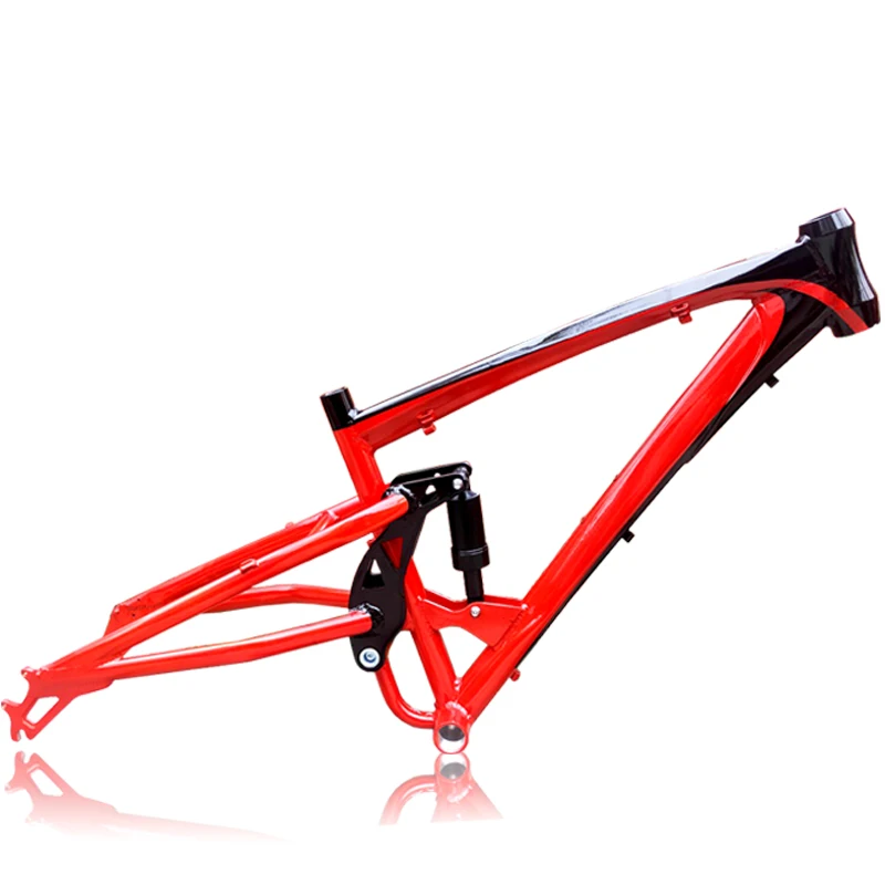 Kalosse-Full Suspension Alloy Beach Bicycle Frame, Fat Bike Frame, 26*4.8 in