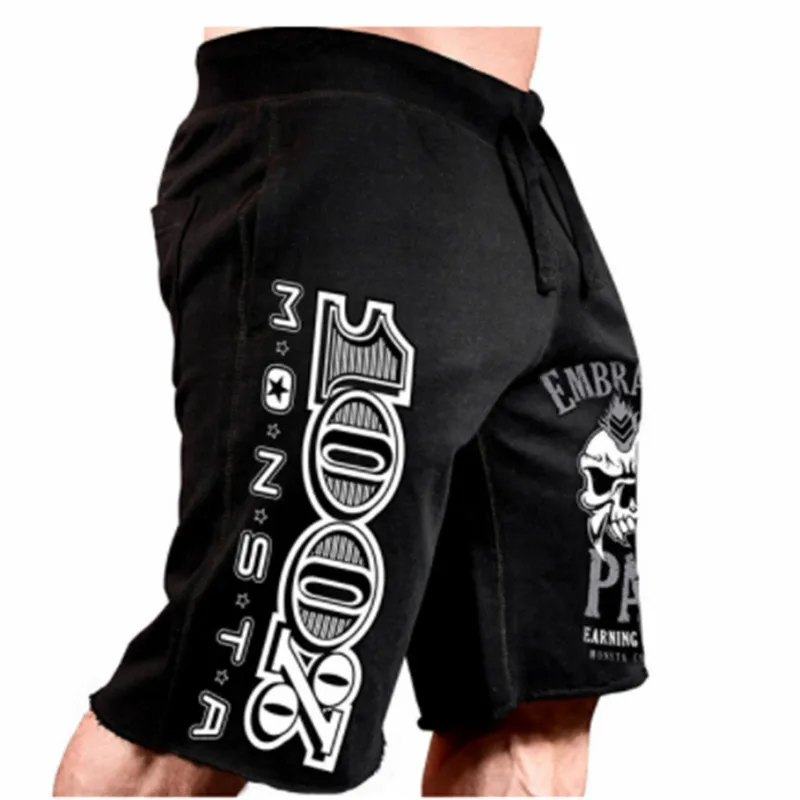 2019 Men Gyms Fitness Bodybuilding Shorts Summer Casual Fashion Beach Short Pants Male Crossfit Workout Cotton Sweatpants Bottom