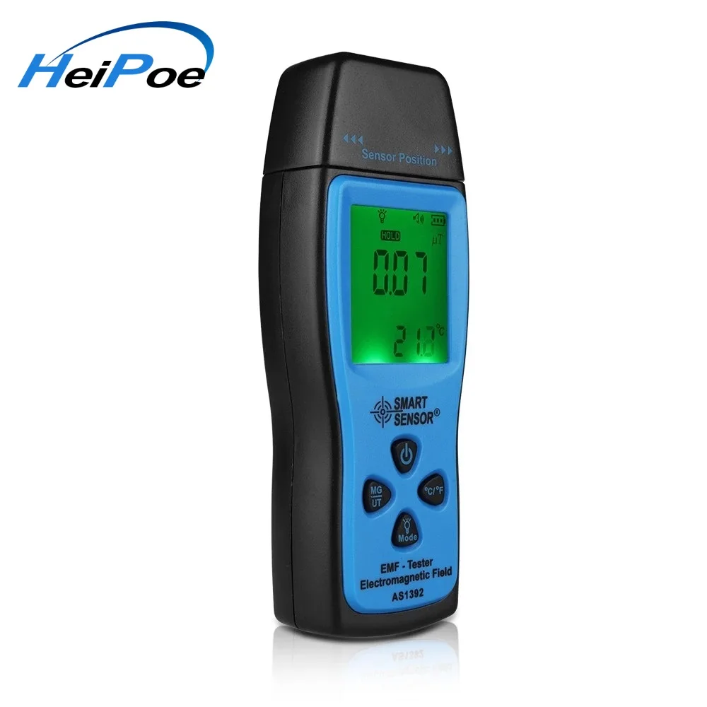 SMART SENSOR AS1392 Electromagnetic Field Radiation Tester EMF Meter Handheld Counter Digital Dosimeter LCD Detector