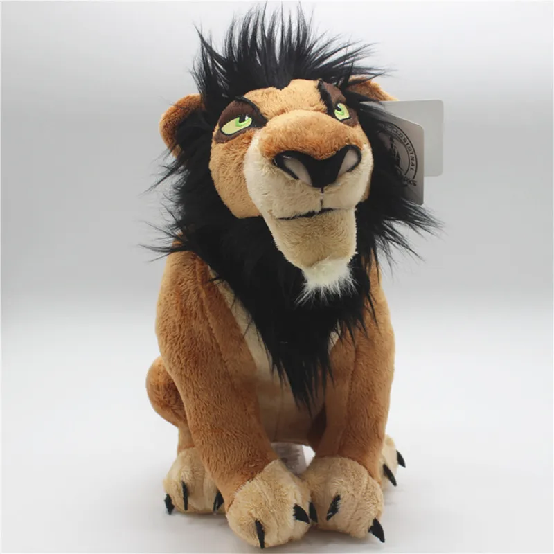 1 stück 35cm Der König Der Löwen Simba Narbe Plüsch Spielzeug Weiche Tier Lion Narbe Puppe Für Kinder Geburtstag Weihnachten geschenk