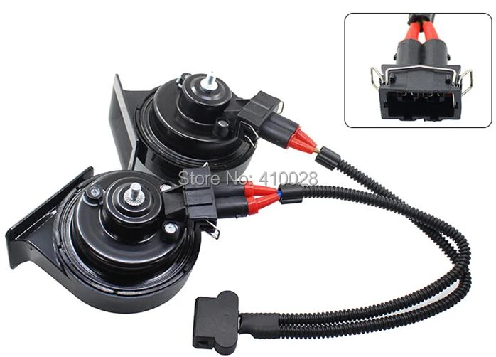 shhworldsea 1pcs Car Horn Speaker Adapter Pigtail Socket  two special line beam horn Wiring Harness for vw for audi for hyundai