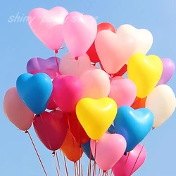 10inch 20/30pcs Love Balloons Wedding Decoration Celebration Heart Latex balloon Valentine's Day Birthday Party Helium Baloon