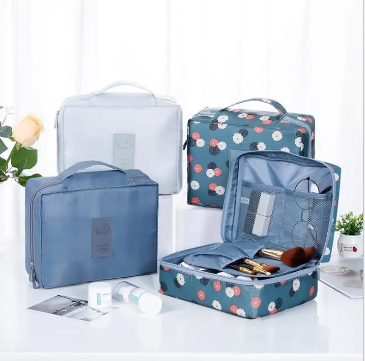 Portable Travel zipper Makeup Bag Women Cosmetic Bag Toiletries Organizer Waterproof Female Storage Beauty Cases Wash Pouch