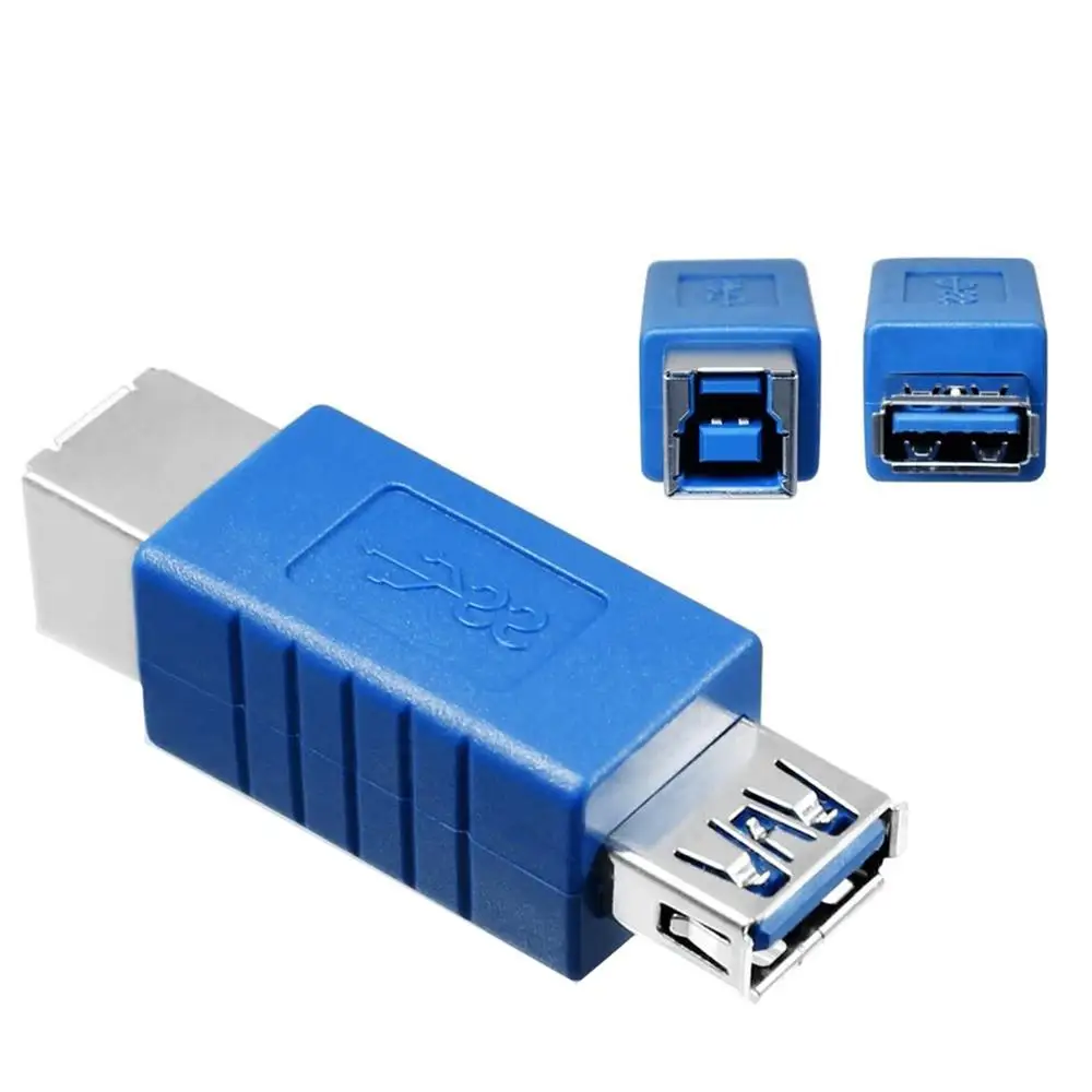 USB wysokiej jakości 3.0 typ A żeńskie na typ B żeńskie złącze wtykowe Adapter USB 3.0 Adapter konwertera AF na BF