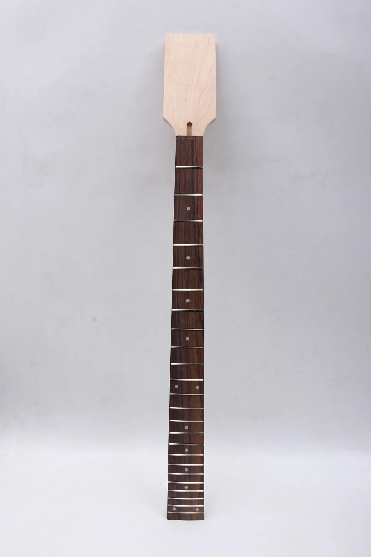 P bass guitar neck 24 fret 34 inch Maple Rosewood Fretboard dot inlay paddle head  nut width 46- heel 65mm