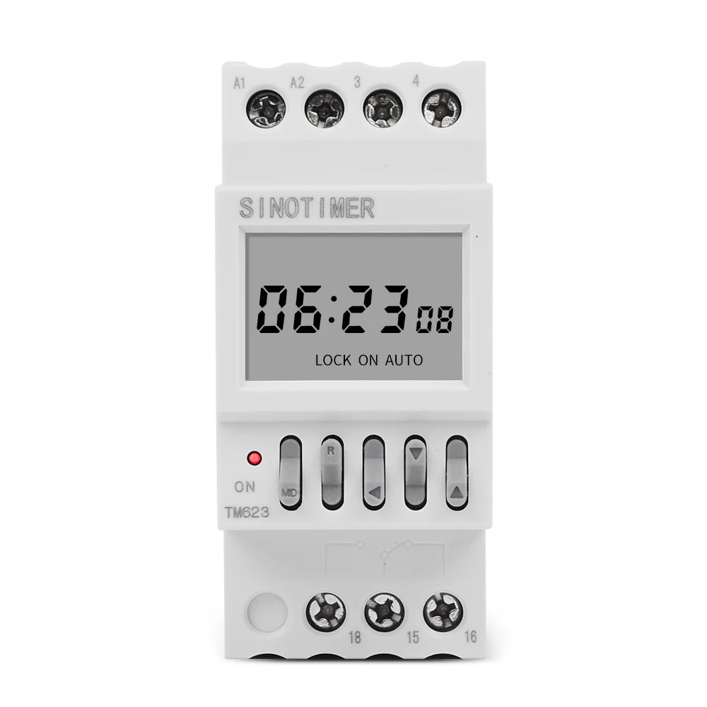 AC 220V 230V Din Rail Digital 7 Days Programmable Timer Switch against Latitude Adjust ON/OFF Time Outdoor Street Lights Control