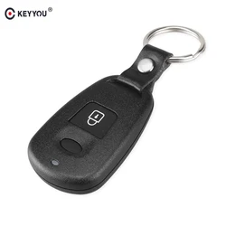 KEYYOU Car Key for Hyundai Elantra Fe Matrix 2 Button Replacement Keyless Entry Remote Key Shell Case No Battery Hold