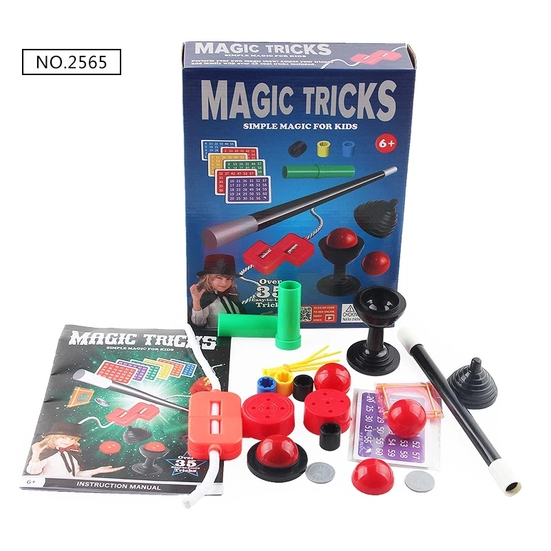 Magic Kit Set with Instruction Manual（not include box） Magic Tricks Close Up Magia Puzzle Simple Gimmick Props Toys for Kids