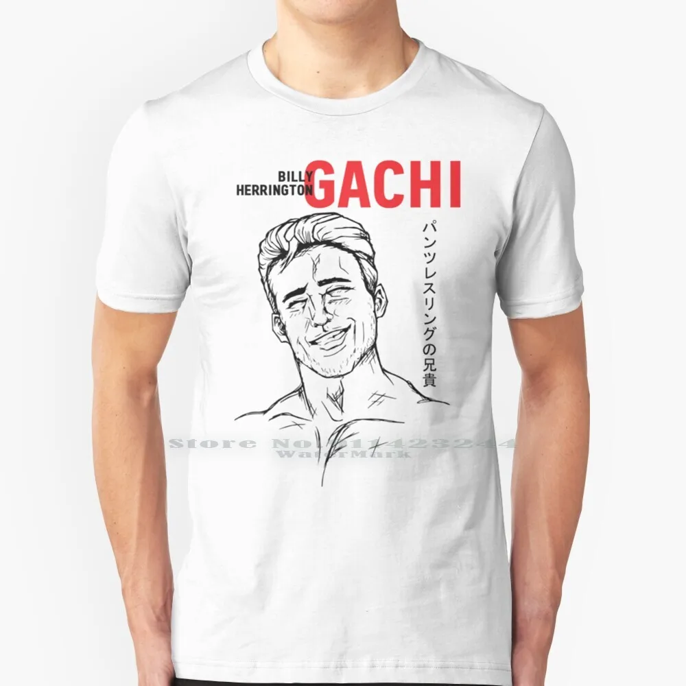 Gachi Billy Herrington T Shirt Cotton 6XL Gachimuchi Billy Herrington Wrestling Japan Meme Aniki Twitch Gay Weeb Forsen