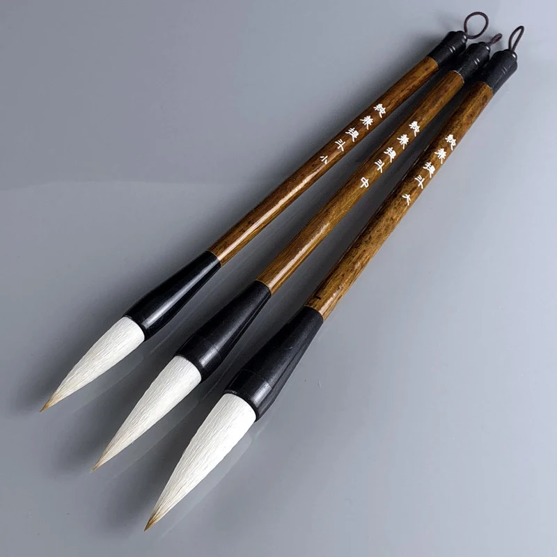 3pcs Multiple Hair Chinese Calligraphy Brushes Pen Set Writing Brush Fit For Hopper-shaped Painting Caligrafia Craft Supplies