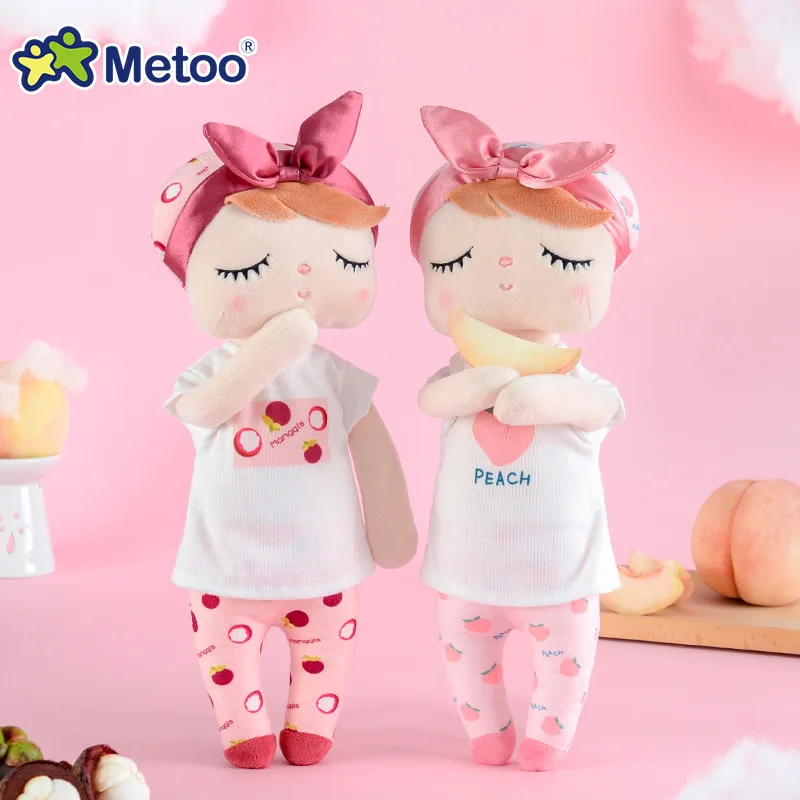 New Soft Metoo Fruit Angela Doll Stuffed Toys Plush Watermelon Fresh Cute Kawaii Kids Gift Metoo Dolls for Girls