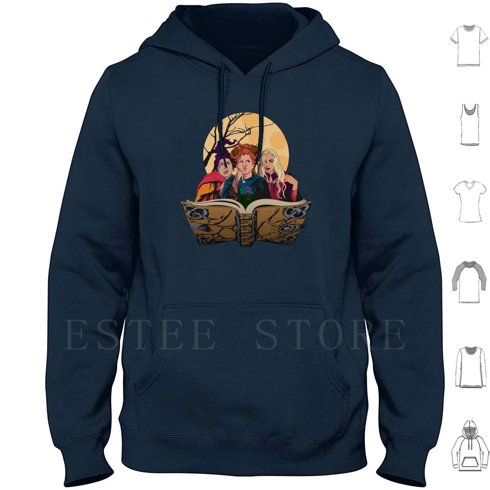 Sanderson Sisters Hoodie Long Sleeve Sanderson Sisters Winifred Sanderson Sarah Mary Winnie Book Halloween Book Witches