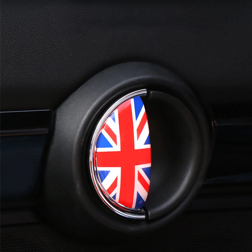 2Pcs Car Door Handle Sticker Crystal Epoxy Car Interior Decoration Decal For MINI COOPER R56 R55 R60 R61 Countryman F55 F56 F60
