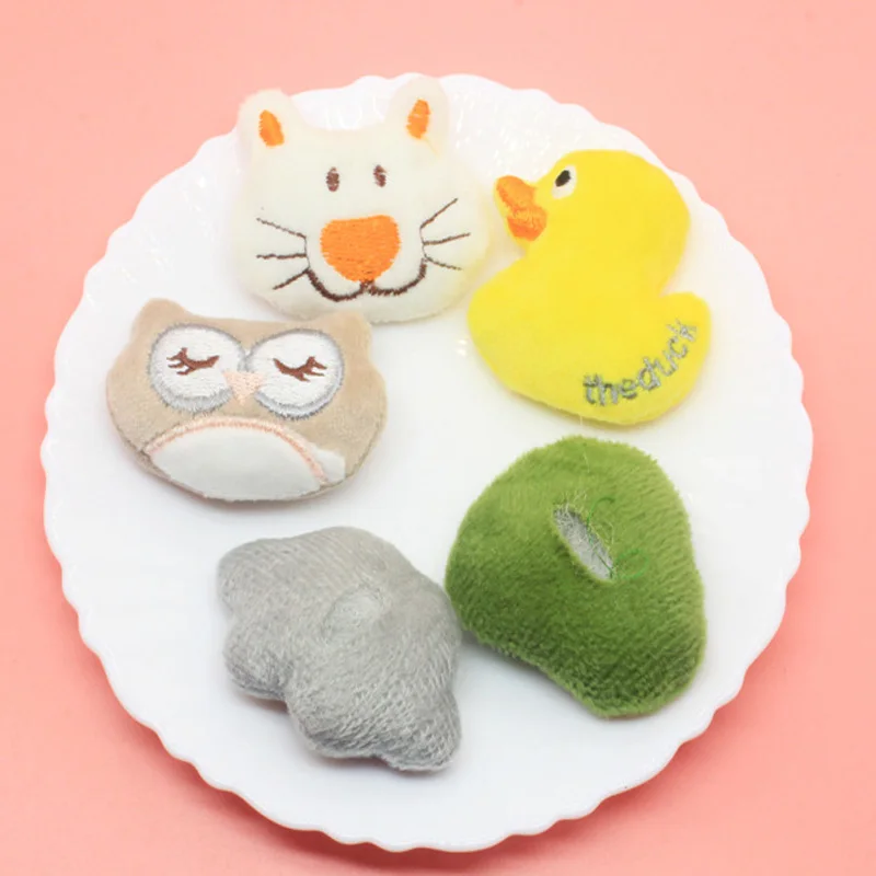 Cute Animals Doll Patches, DIY Hair Decoration, Cloth and Shoes, 10Pcs/ Lot