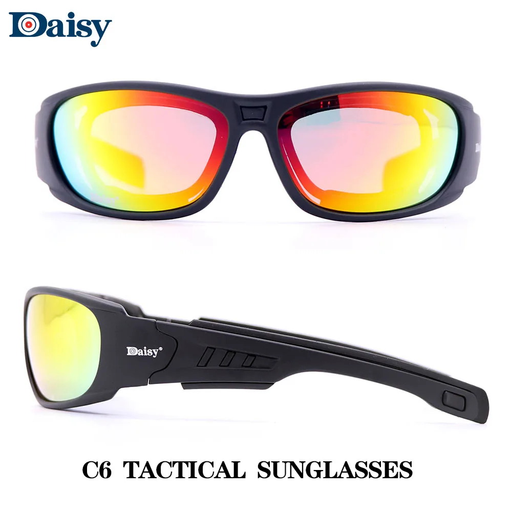 Daisy C6 Polarized Tactical Daisy Glasses Military Goggles Army Sunglasses Men Shooting Hunting Hiking Eyewear X7 goggles  UV400