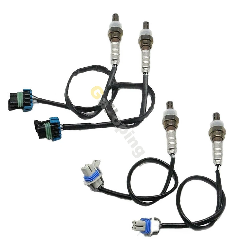 4pcs O2 Oxygen Sensor Upstream Downstream for 2003 2004 2005 2006 Cadillac Escalade GMC Yukon Hummer H2 6.0L Car Accessories