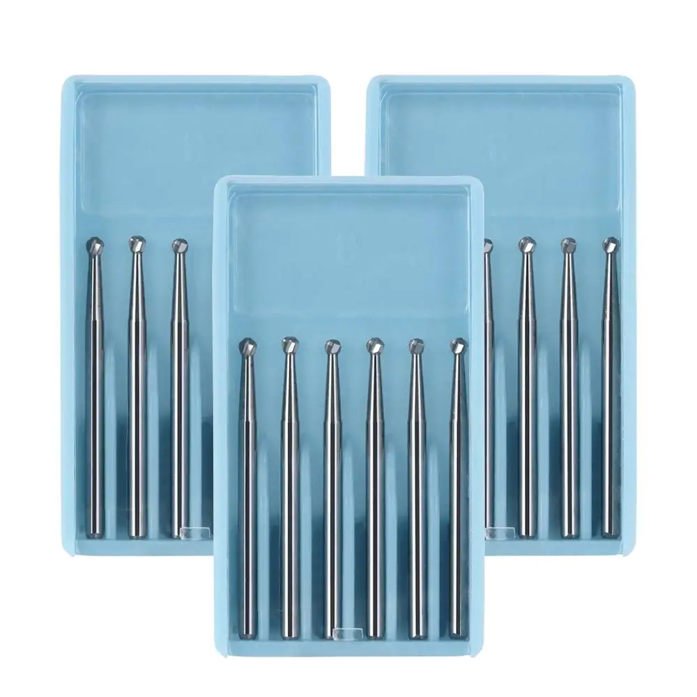 1Pack 25mm FGXL4/ 6 / 8/ 557 Azdent Dental Drills Surgical Carbide Cutters Finishing Tungsten Burs  High Speed Handpiece