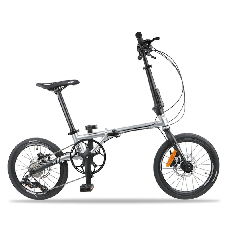 Folding Bike 16 Inch 9 Speed Disc Brake bicycle chrome molybdenum steel Portable 406 folding Bicycle