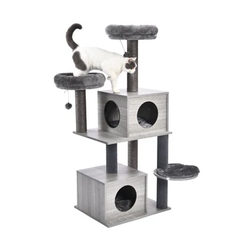 Essentials-고양이 가구 고양이 나무 캣 타워 사이잘 스크래칭 포스트 해먹, 농어 고양이 침대 플랫폼 댕글링 볼 Best5 Essentials-고양이 가구 고양이 나무 캣 타워 사이잘 스크래칭 포스트 해먹, 농어 고양이 침대 플랫폼 댕글링 볼 Best5