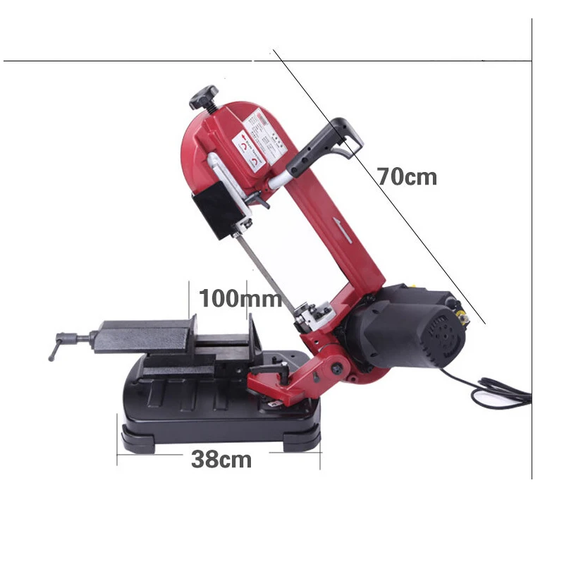 

High-precision band saw 550W band saw machine 0-60° adjustable angle XD3110 metal bar/aluminum/stainless steel cutting