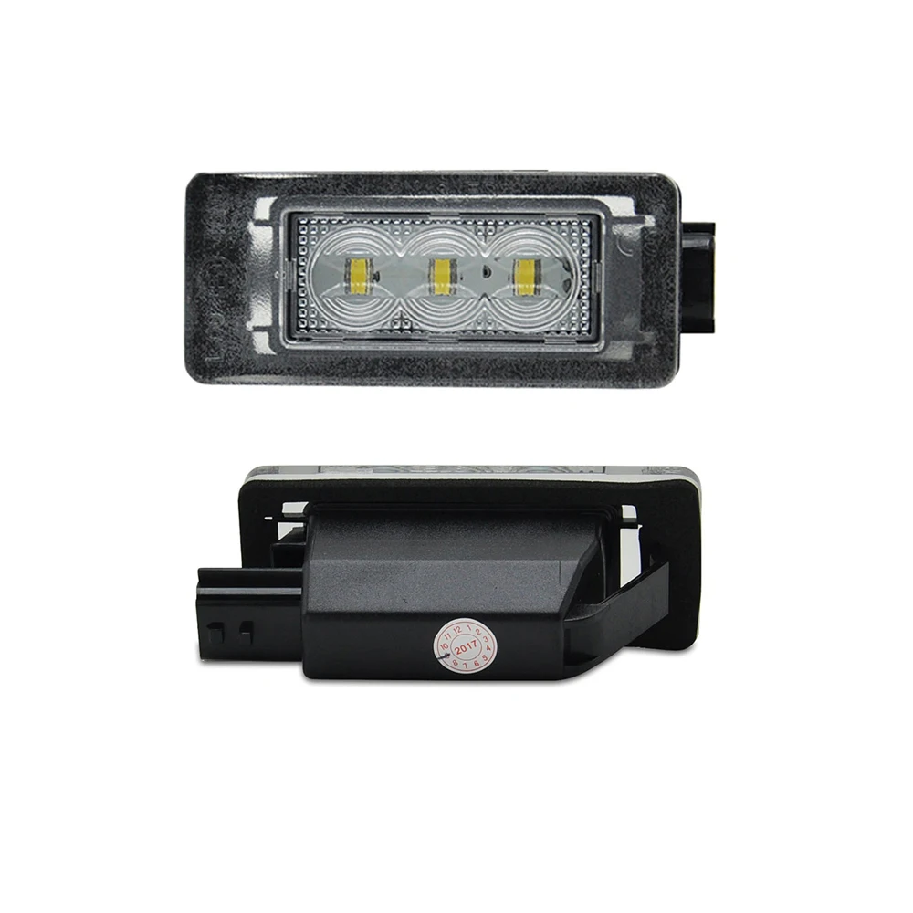 2Pcs White LED License Plate Light  For Nissan Serena C27 Altima For Suzuki Landy For Dacia Duster