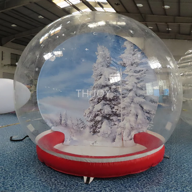 fast air ship to door, Outdoor Inflatable Christmas Snow Globe Ball, 3m 10ft diameter Human Snow Globe inflatable dome tent