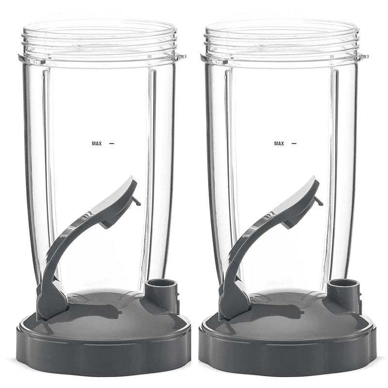 AD-32Oz Replacement Cups with Flip Top to Go Lid for NutriBullet 600W and Pro 900W Blender (2 Pack)