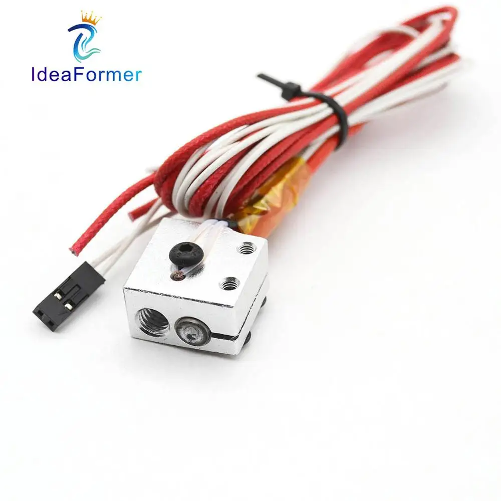 12/24V 40W V6 Volcano Hot End Eruption kit V6 Volcano Heating Block Thermistor Heater For Reprap 3D Printer Parts V6 Print head.