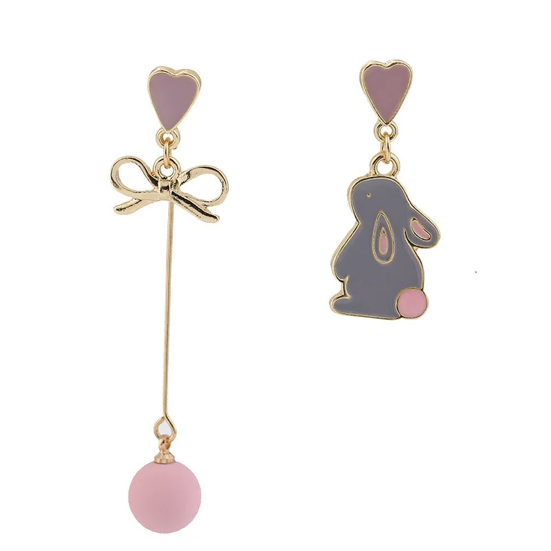 Chinese Style Folding Fan Crane Carp Lotus Asymmetrical Long Tassel Dangle National Style Earrings for Women Jewelry Gift