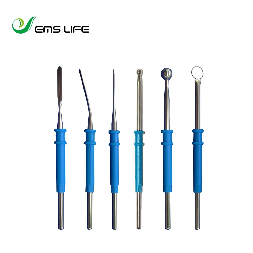 2018 wholesale electrosurgical ESU pencil  electrode cautery pencil ball 3mm electrode 2.36*70mm 10pcs packing