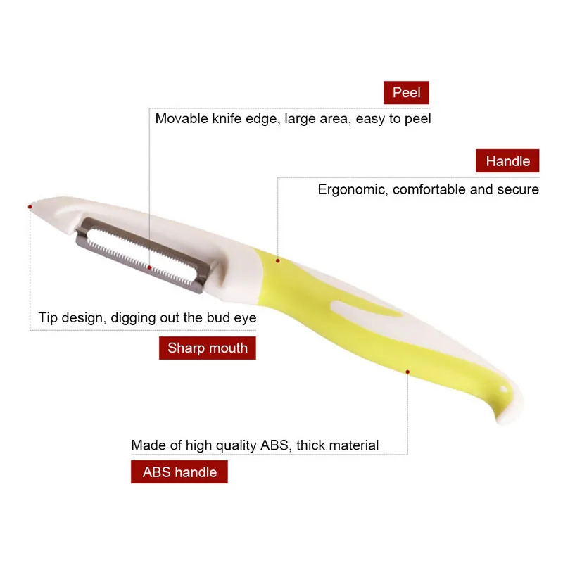 WALFOS Vegetable Peeler Knife Cutter Potato Peeler Knife For Cleaning Vegetables Knives Cutter Grater Peelers Kitchen Gadgets