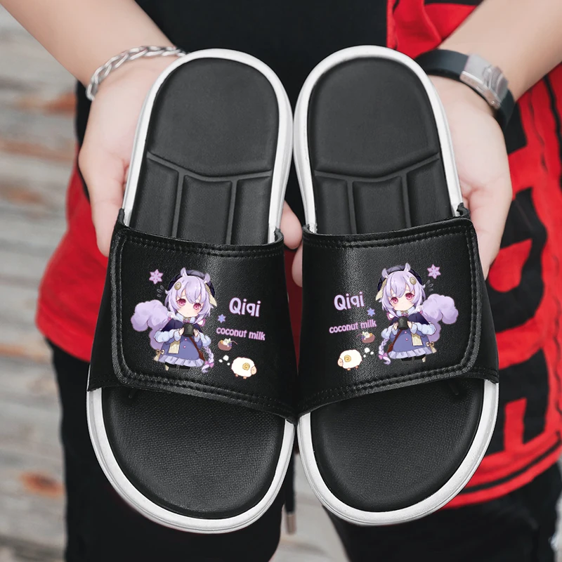 Game  Cosplay Klee Paimon Keqing Qiqi Summer Anime Men Women Student Indoor Outdoor Flip-flop Sandals Slippers