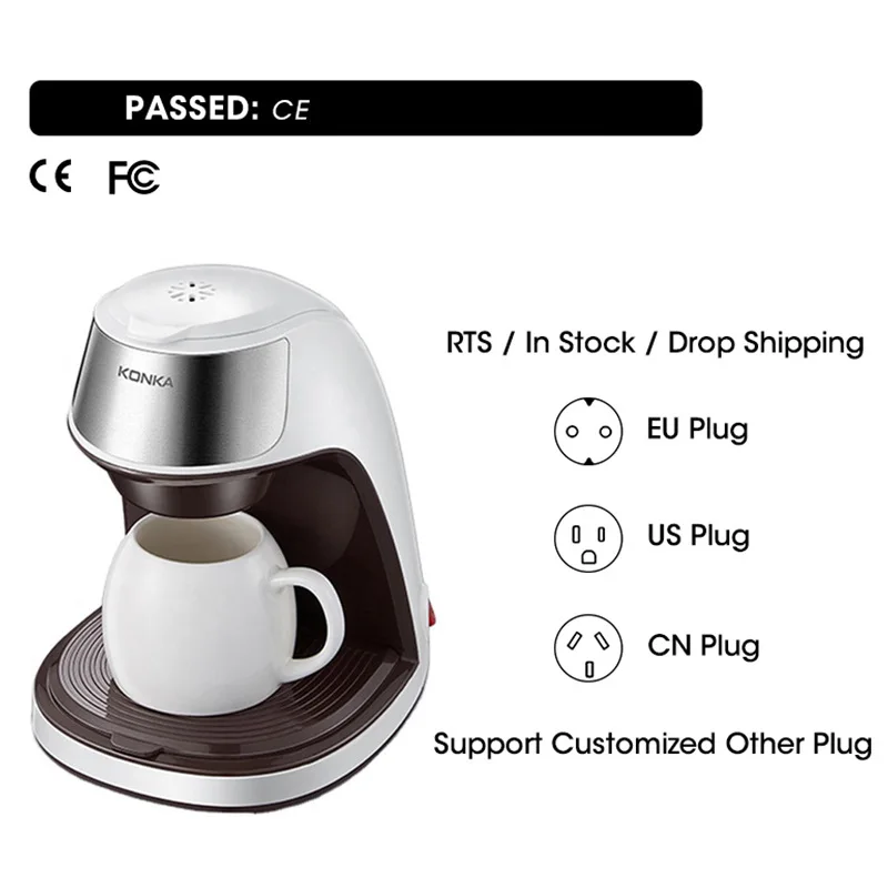 الأمريكية مكتب صغير الكهربائية آلة القهوة بالتنقيط من نوع استخراج القهوة تختمر زهرة الشاي آلة كبسولة آلة القهوة المنزل