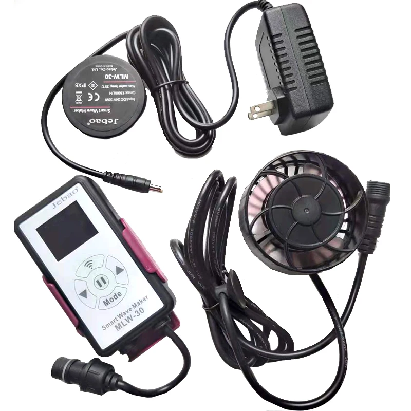 Jebao-Smart Wave Pump with Wi-Fi, LCD Display Controller, Wave Ball, Fish Tank Marine Aquarium, MLW-5, MLW-10, MLW-20, New